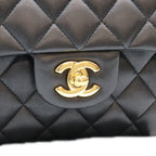 Chanel Black Lambskin Quilted 23 Shoulder Bag — view 8