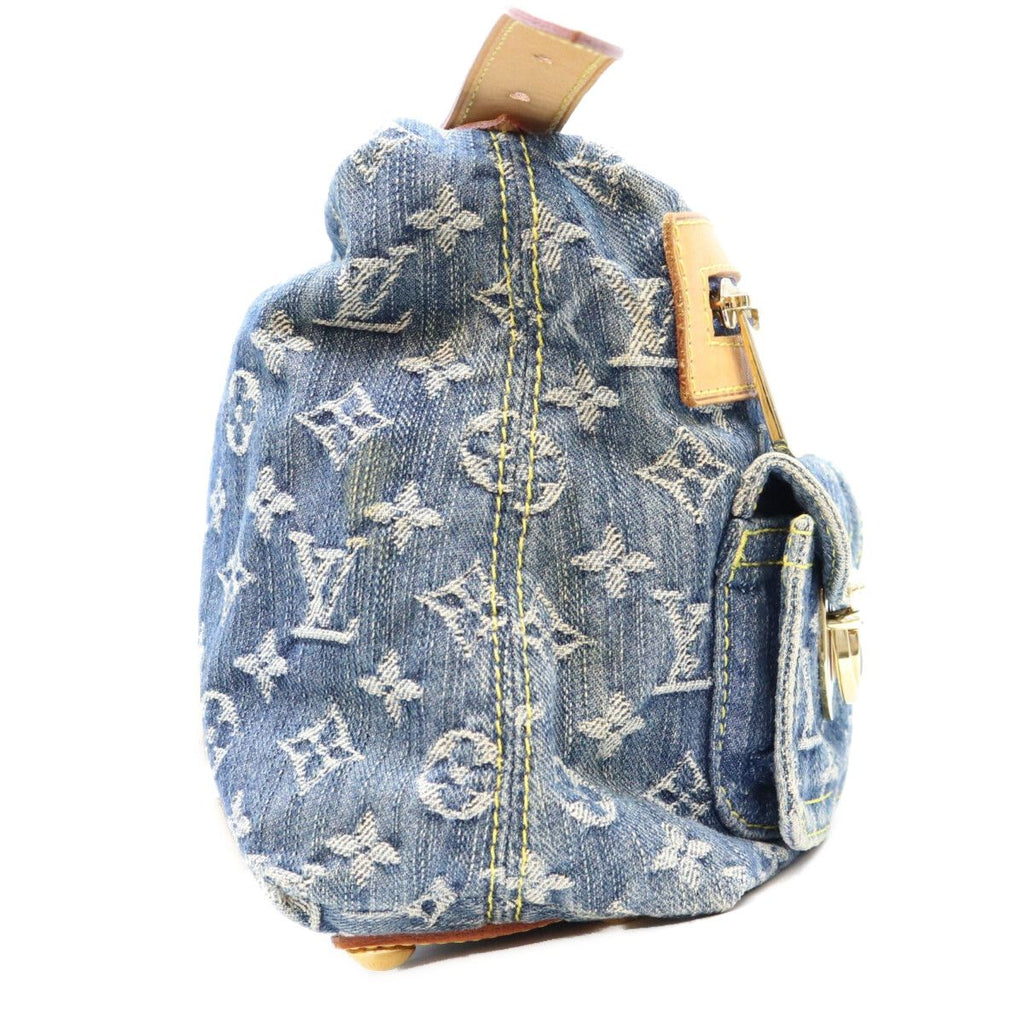 Louis Vuitton Monogram Denim Baggy PM Long Shoulder Bag — view 4