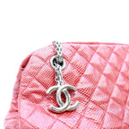 Chanel Red Exotic Leather Silver Bowling Shoulder Bag — view 6