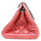 Chanel Red Exotic Leather Silver Bowling Shoulder Bag — view 4