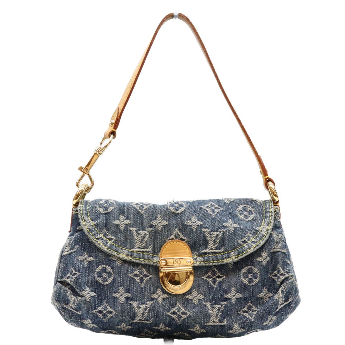 Louis Vuitton Monogram Denim Mini Pleaty Shoulder Bag
