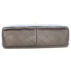 Chanel Black Caviar Double Flap Maxi Quilted 30 Shoulder Bag — view 5