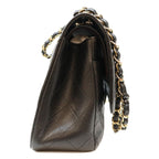 Chanel Black Caviar Double Flap Maxi Quilted 30 Shoulder Bag — view 4