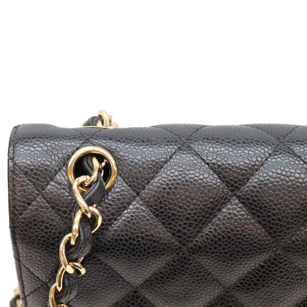 Chanel Black Caviar Double Flap Maxi Quilted 30 Shoulder Bag — view 8