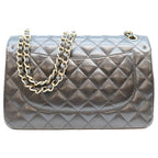 Chanel Black Caviar Double Flap Maxi Quilted 30 Shoulder Bag — view 3
