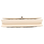Chanel White Lambskin Silver Chain Top Handle Wallet Shoulder Bag — view 5
