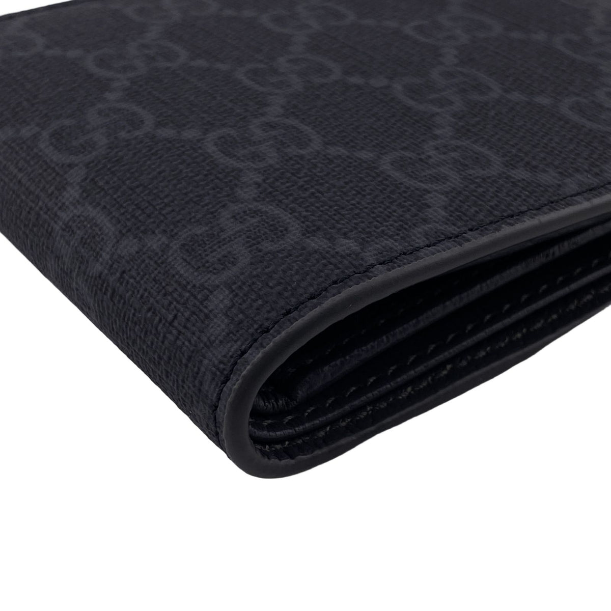 Gucci GG Coin Wallet Supreme Bifold Compact Gray Canvas — view 3