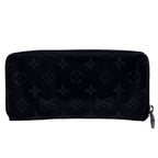 Louis Vuitton Zippy Wallet Vertical Monogram Eclipse Zip Around Black Gray