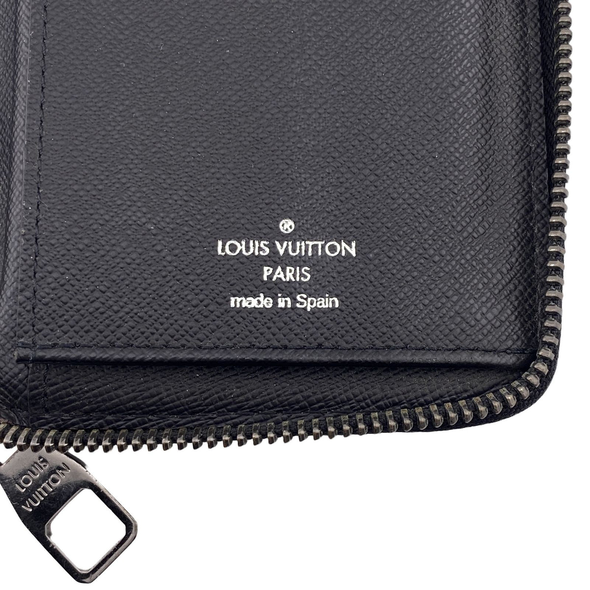 Louis Vuitton Zippy Wallet Vertical Monogram Eclipse Zip Around Black Gray — view 8