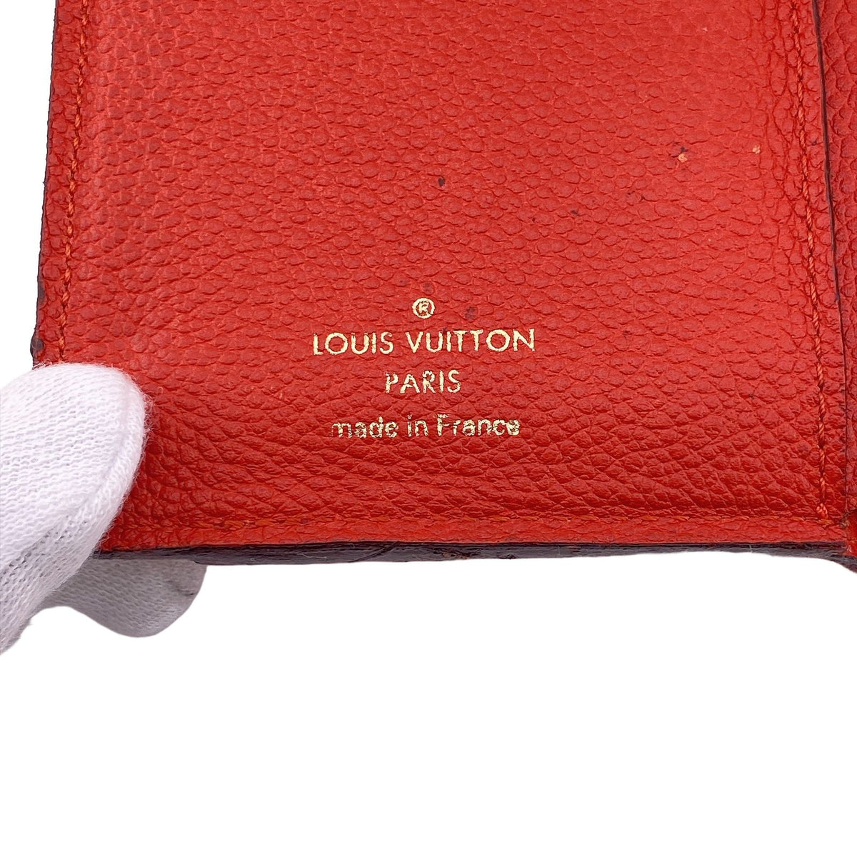 Louis Vuitton Portefeuille Curieuse Monogram Empreinte Red Trifold Wallet — view 8