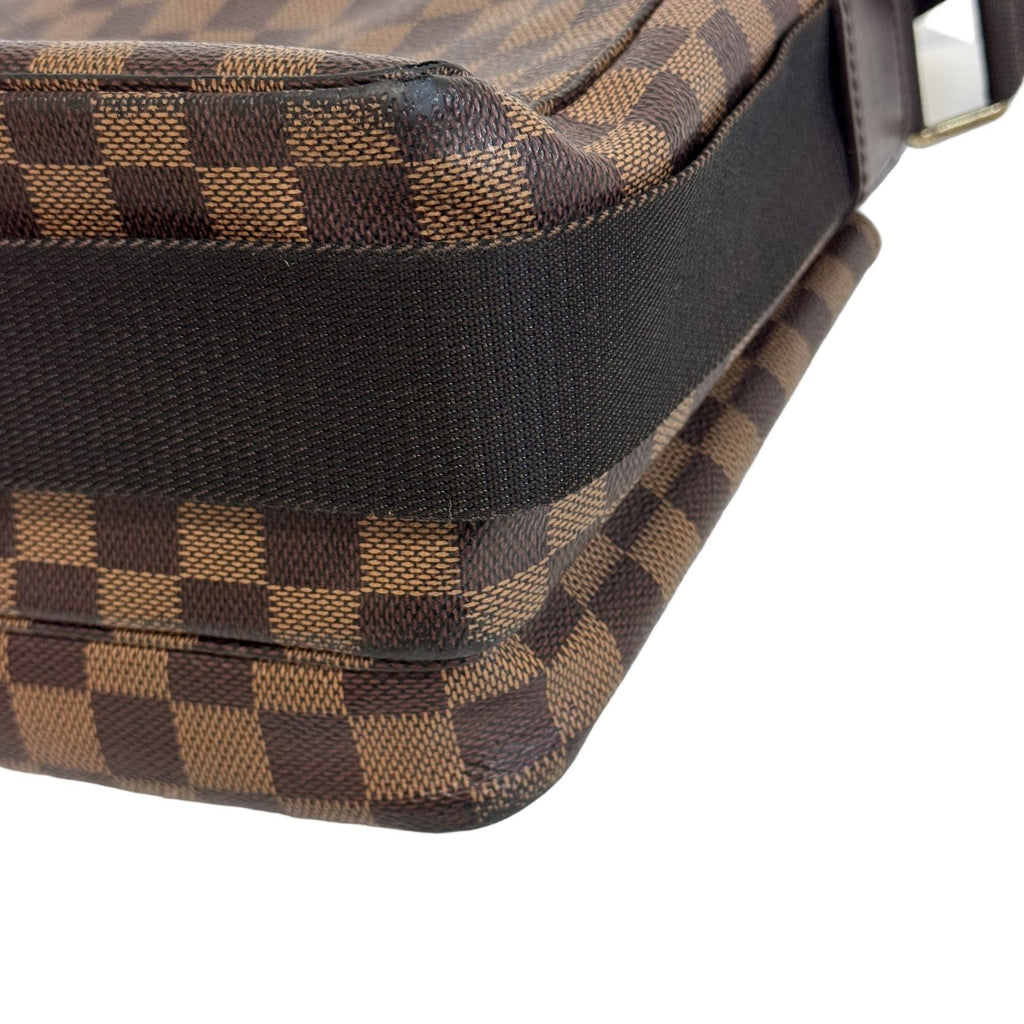 Louis Vuitton Damier Broadway Shoulder Bag Leather Brown — view 3