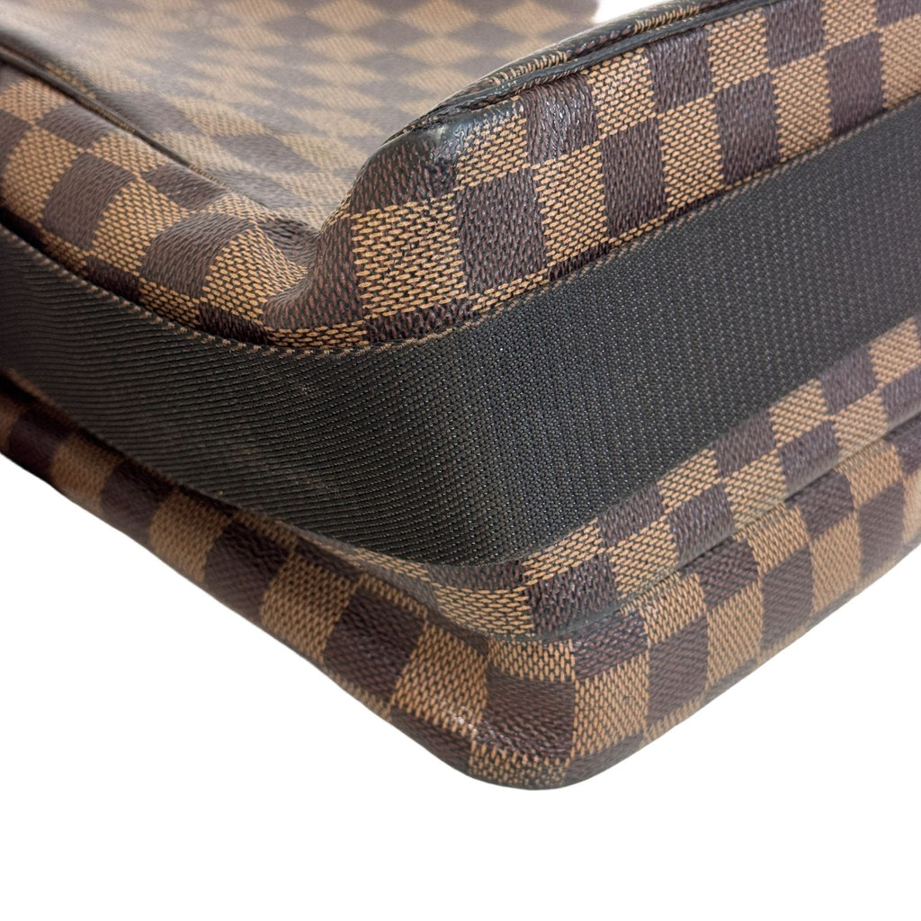 Louis Vuitton Damier Broadway Shoulder Bag Leather Brown — view 2