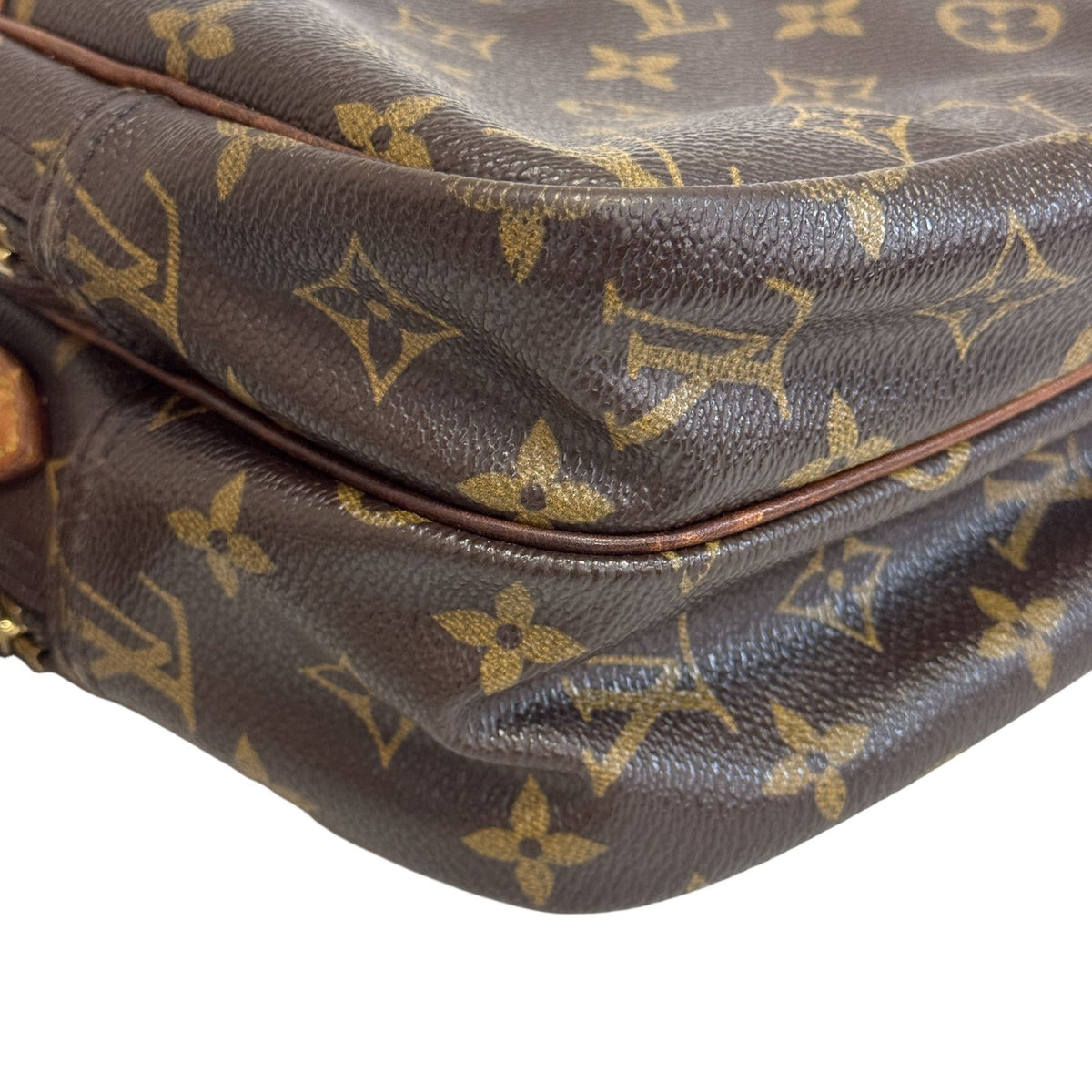 Louis Vuitton Monogram Reporter PM Canvas Brown Shoulder Bag — view 2