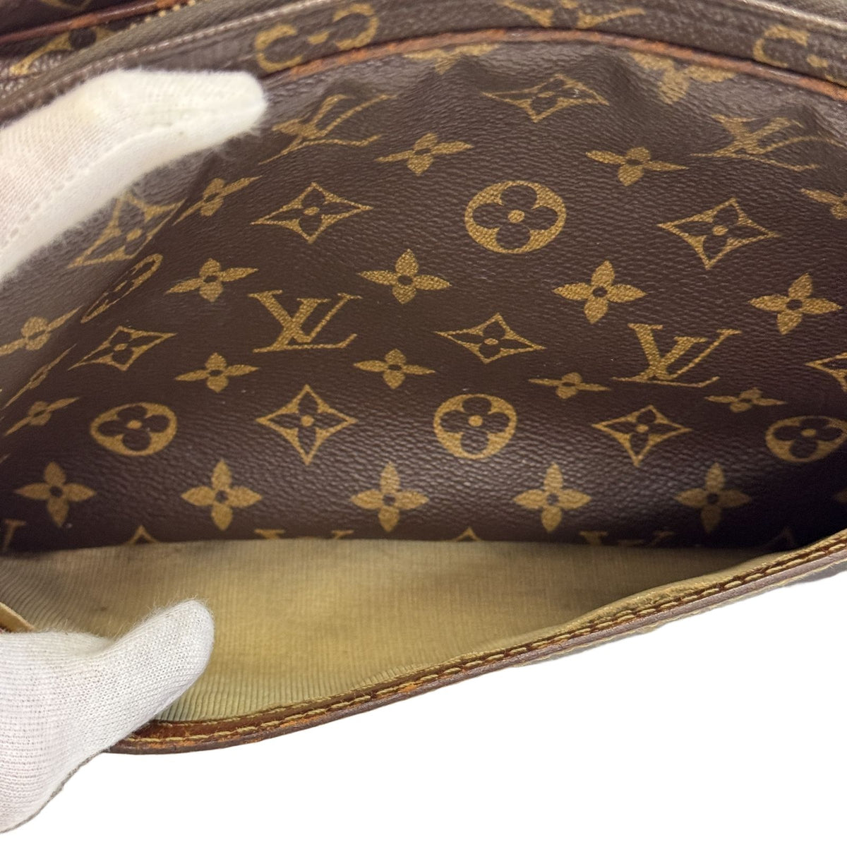 Louis Vuitton Monogram Reporter PM Canvas Brown Shoulder Bag — view 5
