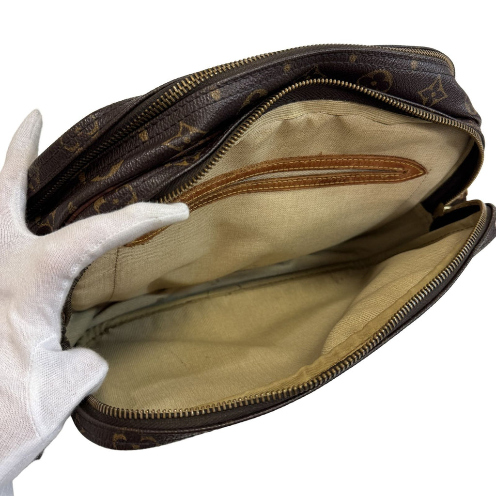 Louis Vuitton Monogram Reporter PM Canvas Brown Shoulder Bag — view 6