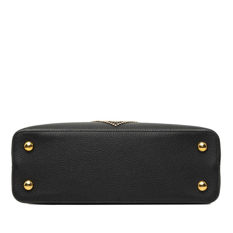 Louis Vuitton Capucines PM 2-Way Shoulder Bag Black Leather — view 3