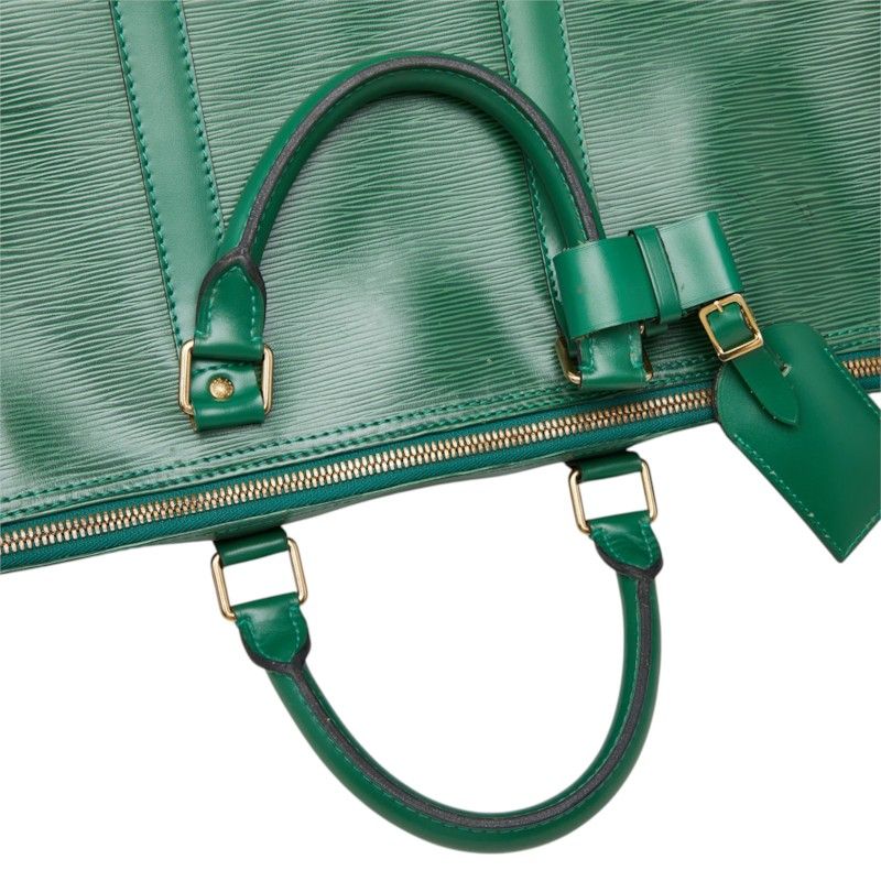 Louis Vuitton Epi Keepall 50 Boston Bag Borneo Green Leather — view 8
