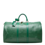 Louis Vuitton Epi Keepall 50 Boston Bag Borneo Green Leather