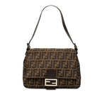 Fendi Zucca Bag Brown Canvas Leather