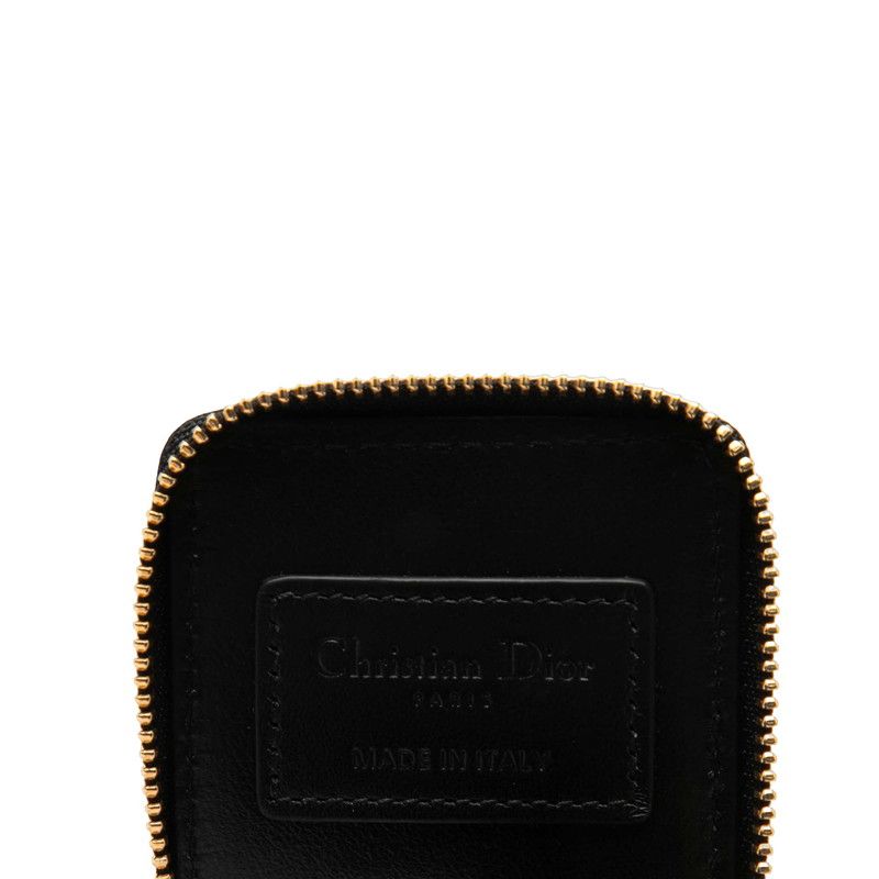 Dior Lady Dior Pouch Case Black Patent Leather — view 5