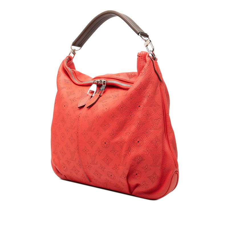 Louis Vuitton Monogram Mahina Selene MM Tote Shoulder Bag 2-Way Red Leather — view 2