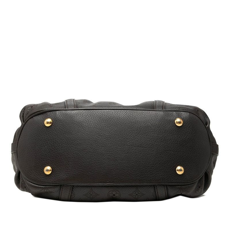 Louis Vuitton Monogram Mahina Lunar PM Handbag Chocolat Brown Leather — view 3