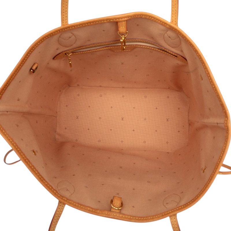 Louis Vuitton Monogram Fall for You Neverfull MM Tote Shoulder Bag Beige Ivory — view 4