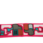 Hermes Twilly Coupe les Coupes Scarf Pink Multicolor Silk — view 3