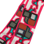 Hermes Twilly Coupe les Coupes Scarf Pink Multicolor Silk — view 2