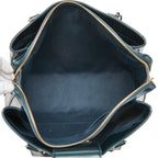 Louis Vuitton Monogram Vernis Melrose Avenue Handbag Bleu Nuit Green Patent — view 8