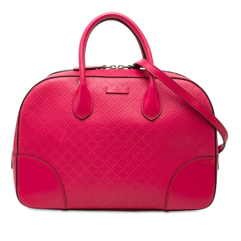 Gucci Bright Diamante 2-Way Shoulder Bag Pink Leather