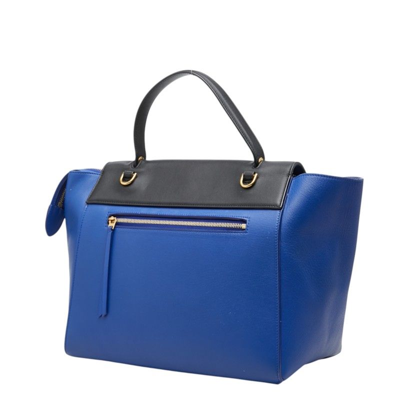 Celine Belt Bag Mini 2-Way Blue Black Leather — view 2