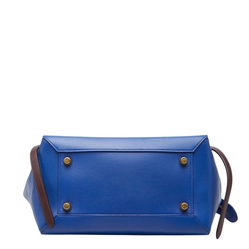 Celine Belt Bag Mini 2-Way Blue Black Leather — view 3