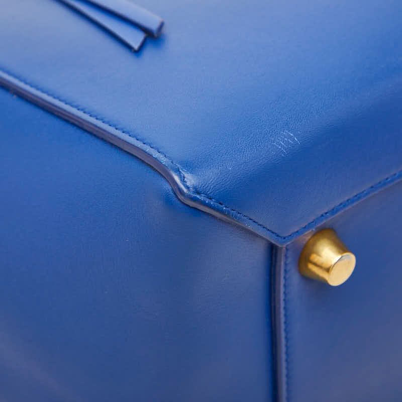 Celine Belt Bag Mini 2-Way Blue Black Leather — view 7