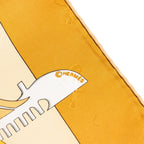Hermes Carre 90 le Carnaval de Venise Scarf Beige Silk — view 6