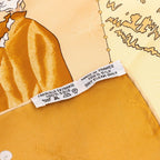 Hermes Carre 90 le Carnaval de Venise Scarf Beige Silk — view 8