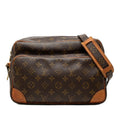 Louis Vuitton Monogram Nile Crossbody Shoulder Bag Brown Leather