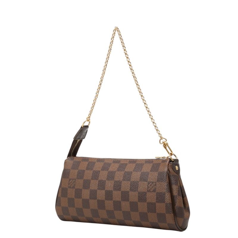 Louis Vuitton Damier Chain 2-Way Shoulder Bag Brown Leather — view 2