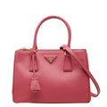 Prada Galleria 2-Way Shoulder Bag Pink Saffiano Leather