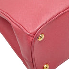 Prada Galleria 2-Way Shoulder Bag Pink Saffiano Leather — view 5