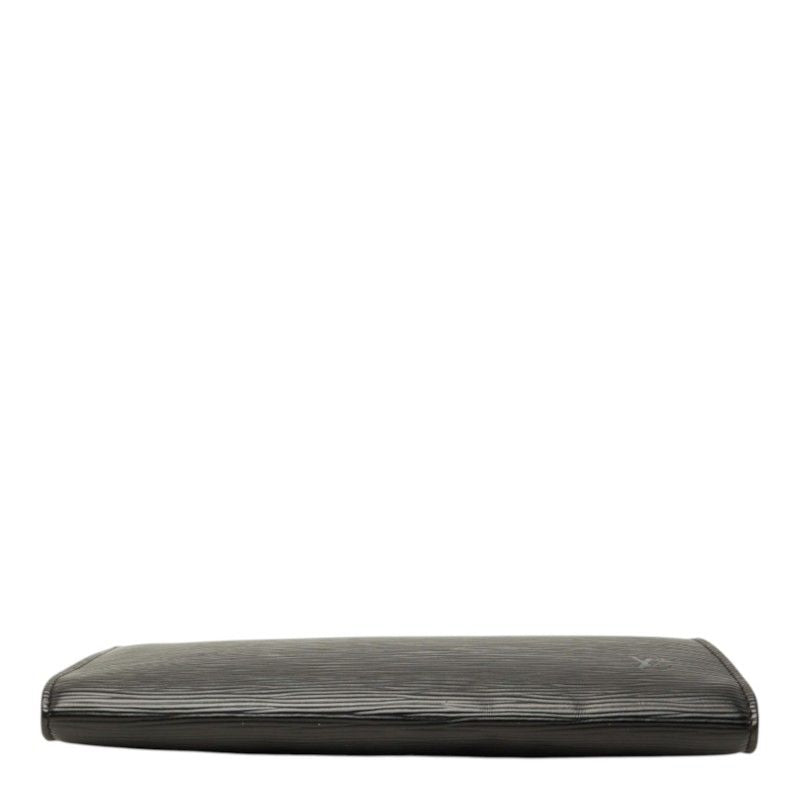 Louis Vuitton Epi Pochette Accessoires Pouch Handbag Noir Black Leather — view 3