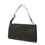 Louis Vuitton Epi Pochette Accessoires Pouch Handbag Noir Black Leather — view 2