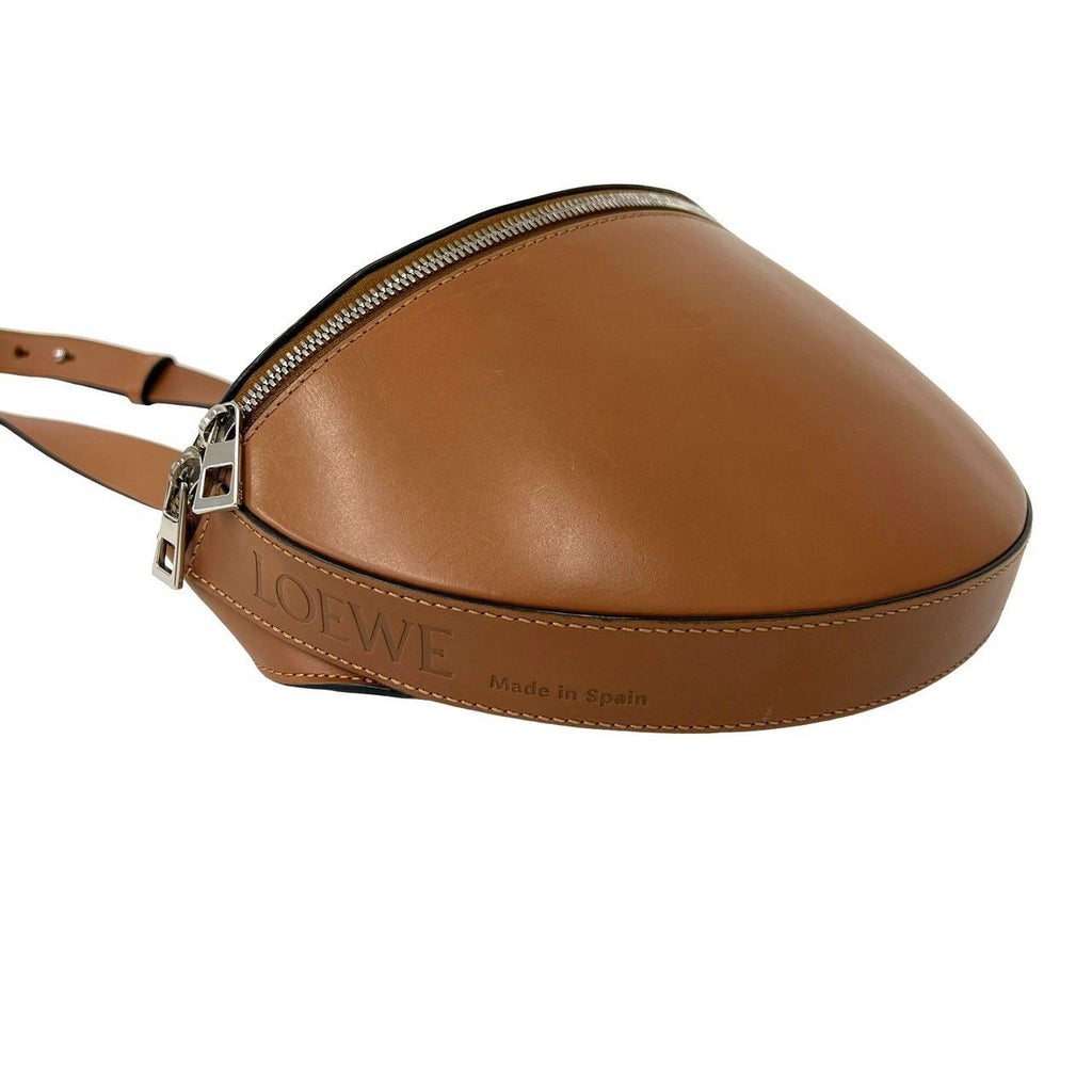 Loewe Bum Bag Anagram Logo Embossed Leather Pochette Brown — view 7