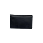 Gucci Interlocking G Logo Leather Chain Wallet Mini Shoulder Bag Black — view 3