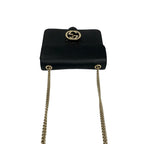 Gucci Interlocking G Leather 2-Way Shoulder Bag Pochette Black — view 4