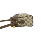 Gucci Vintage Sherry Line GG Pattern Logo Leather Shoulder Bag Pochette Brown — view 5