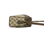 Gucci Vintage Sherry Line GG Pattern Logo Leather Shoulder Bag Pochette Brown — view 6