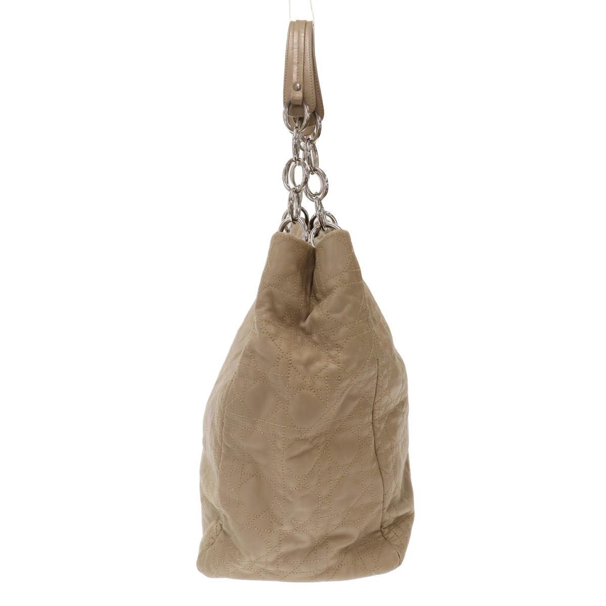 Dior Cannage Chain Tote Bag Beige — view 3