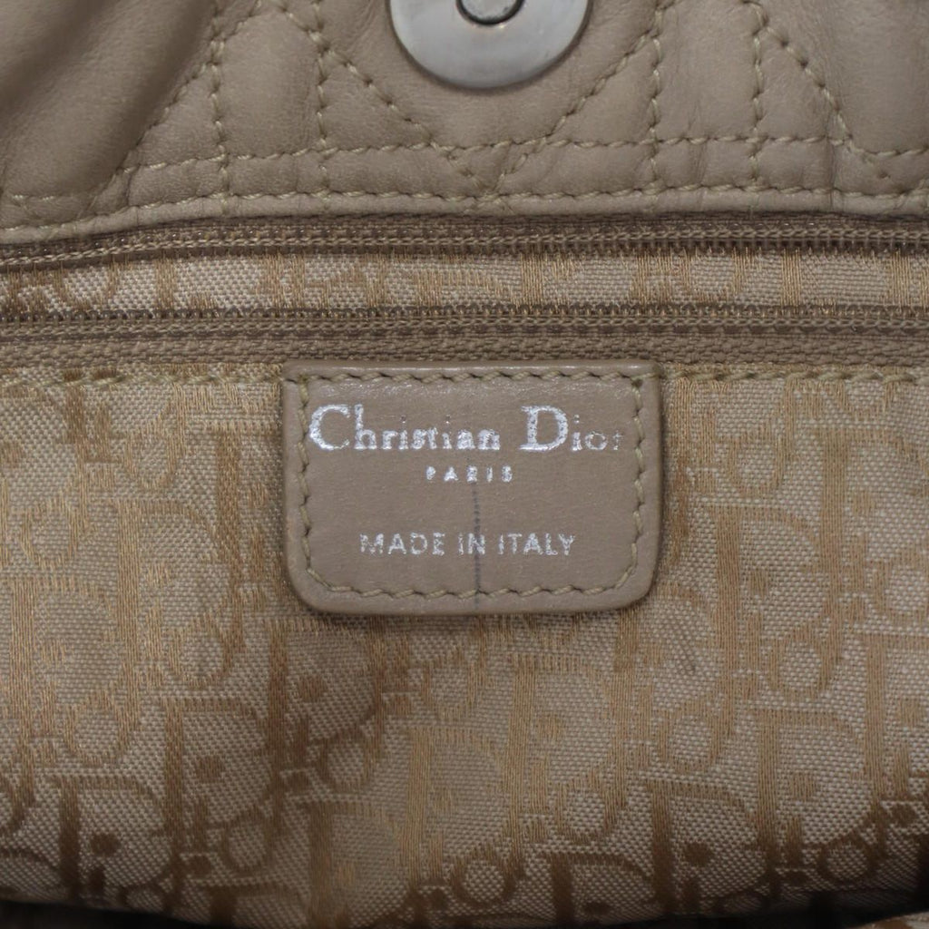 Dior Cannage Chain Tote Bag Beige — view 5