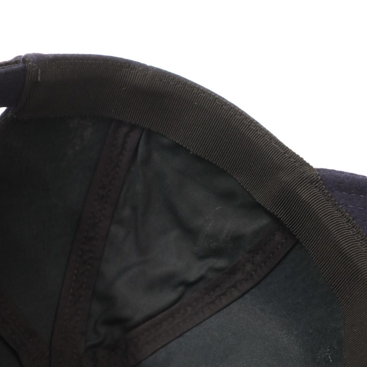 Prada Wool Felt Cap Navy Hat — view 7